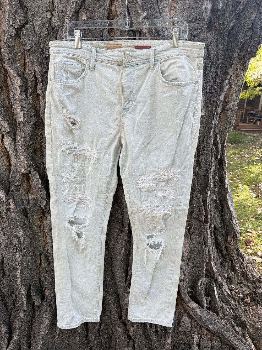 Pilcro distressed light wash jeans